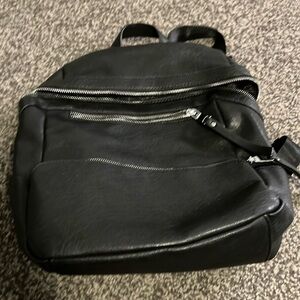 Black Madison backpack purse